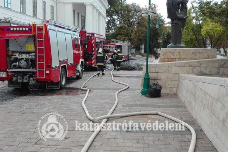 Parancsnoki ellenőrző gyakorlat a Vármegyeházán